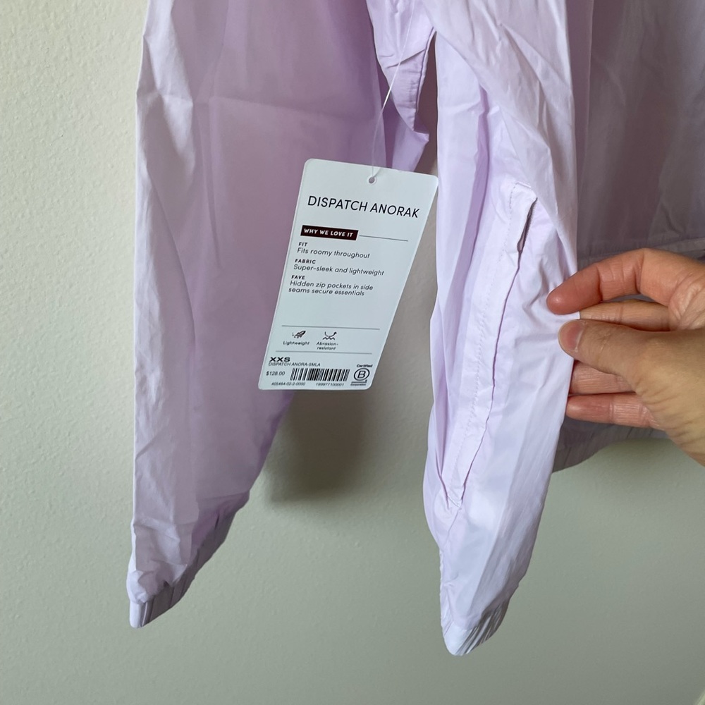 NWT Athleta Anorak Jacket XXS -Lilac - Picture 8 of 9